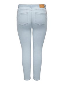 ONLY Skinny Fit Mittlere Taille Jeans -Light Blue Denim - 15251372