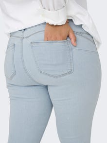 ONLY CARPaisy Push-Up Skinny Fit Jeans -Light Blue Denim - 15251372