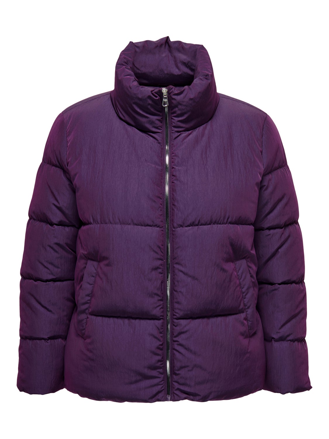 dark purple bubble coat