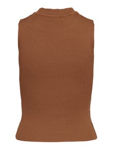 ONLY Regular Fit O-Neck Knit top -Tobacco Brown - 15251494