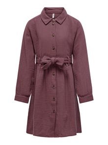 ONLY Regular Fit Round Neck Short dress -Rose Brown - 15251511