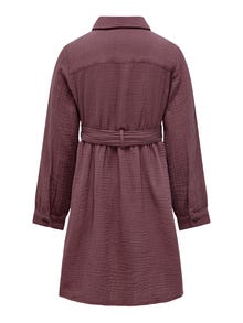ONLY Regular Fit Round Neck Short dress -Rose Brown - 15251511