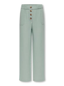 ONLY Wide button detailed Trousers -Harbor Gray - 15251518
