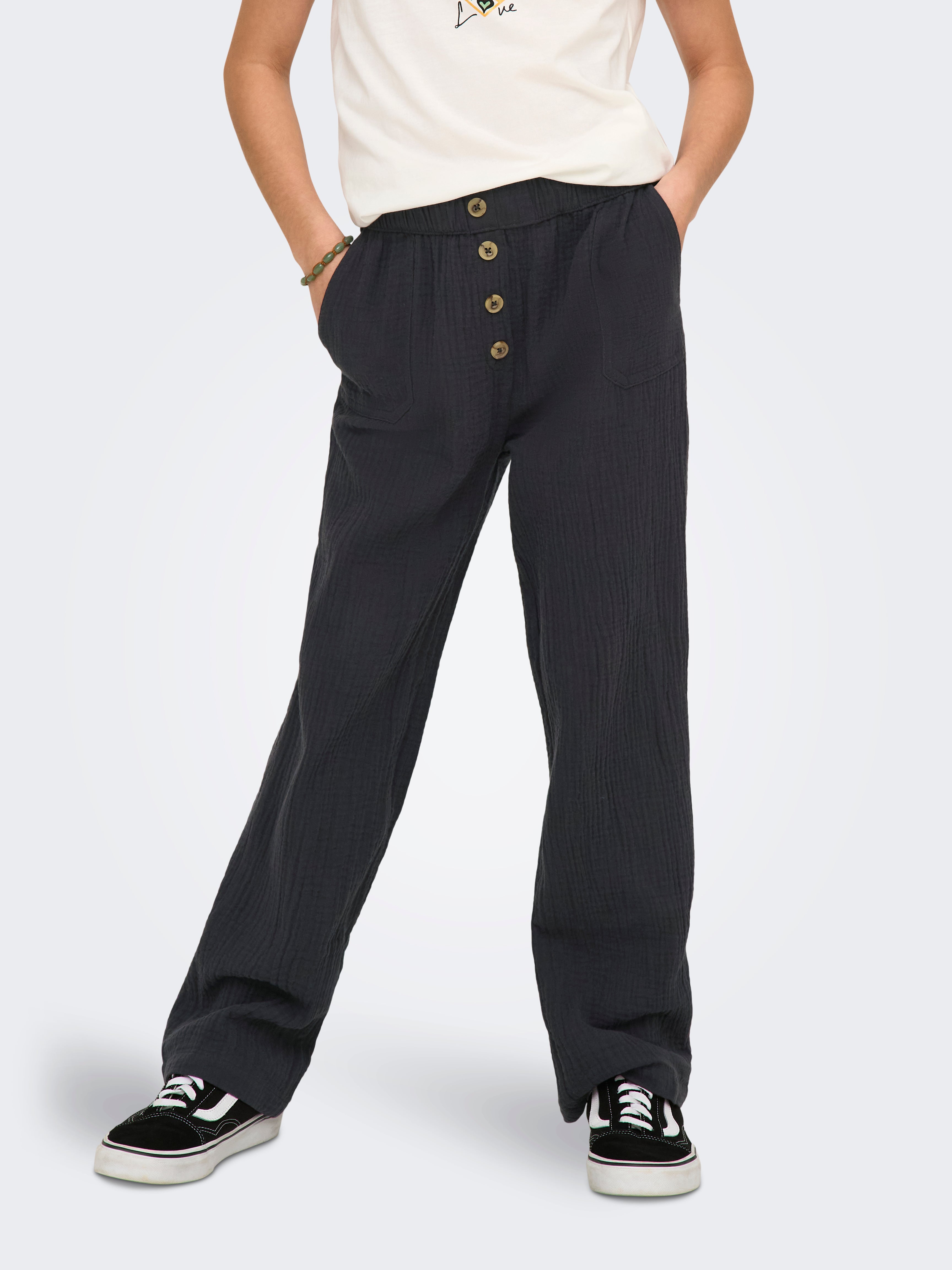 Kogthyra Normal Geschnitten Hose Mit Weitem Beinschnitt