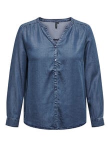 ONLY CARSEMA Denim shirt -Dark Blue Denim - 15251608