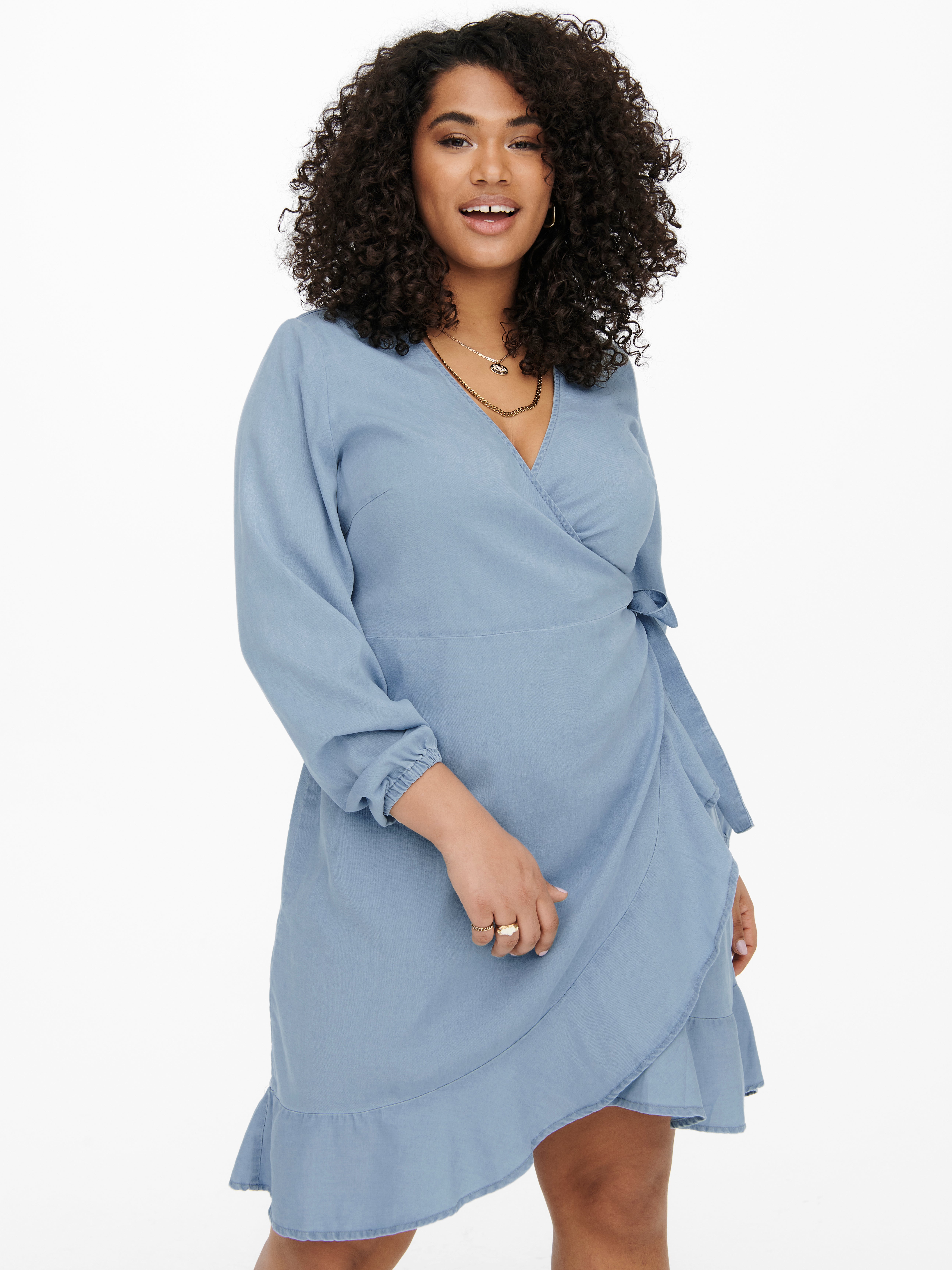 Curvy hotsell wrap dress