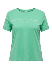 ONLY Curvy o-hals t-shirt -Winter Green - 15251650