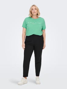 ONLY Curvy o-hals t-shirt -Winter Green - 15251650