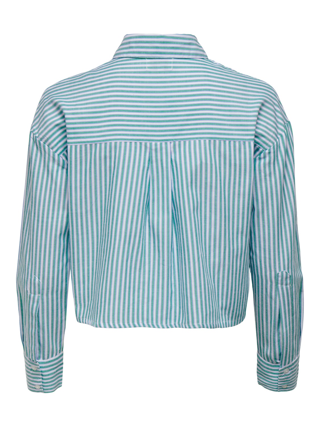 ONLY Boxy fit Manchetten met knoop Verlaagde schoudernaden Overhemd -Simply Green - 15251743