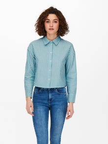 ONLY A rayas Camisa -Simply Green - 15251743