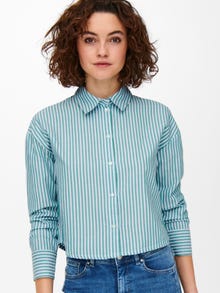 ONLY Striped Shirt -Simply Green - 15251743