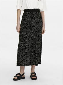 ONLY Patroon Maxi rok -Black - 15251761