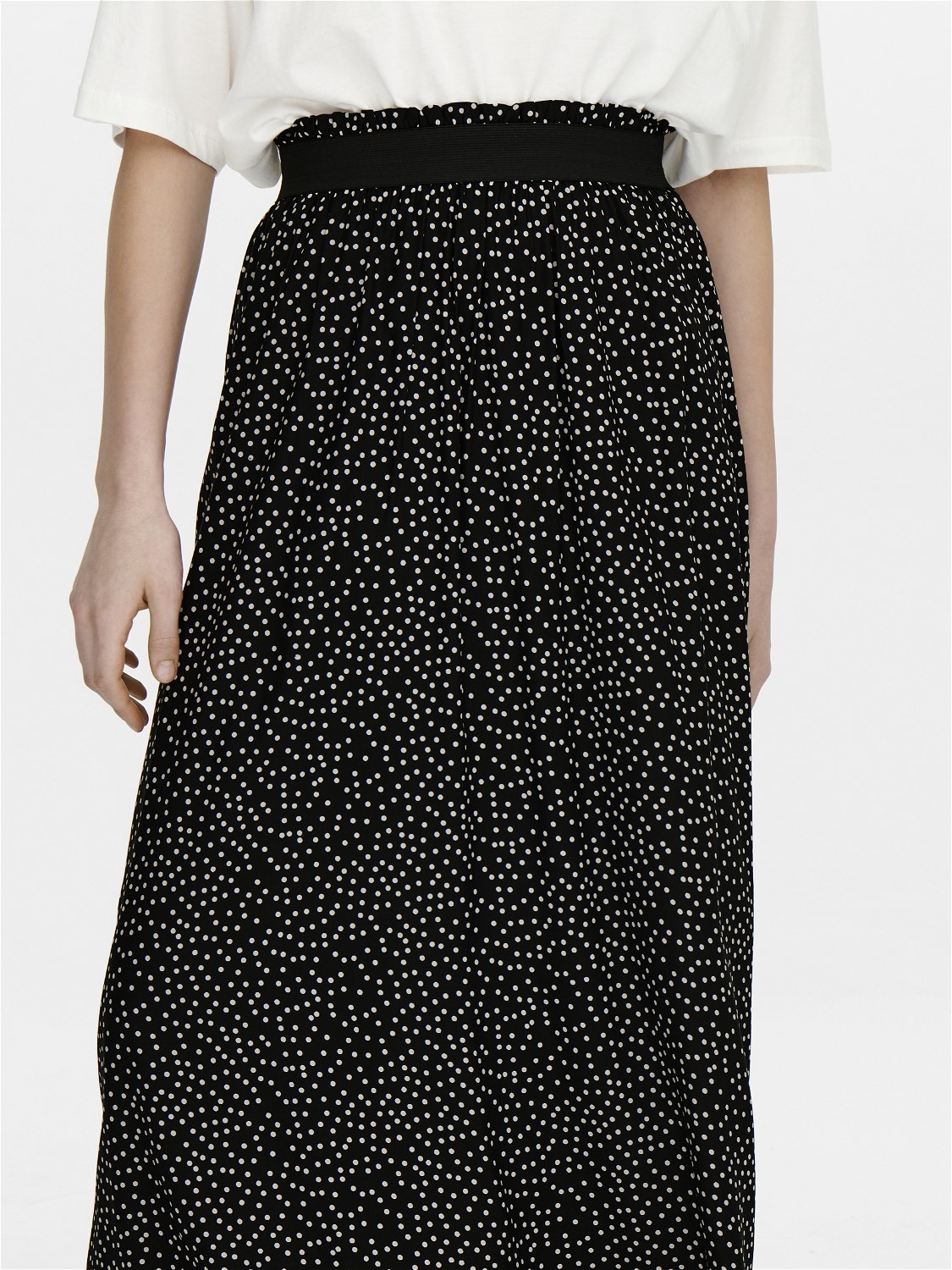 ONLY Patterned Maxi skirt -Black - 15251761