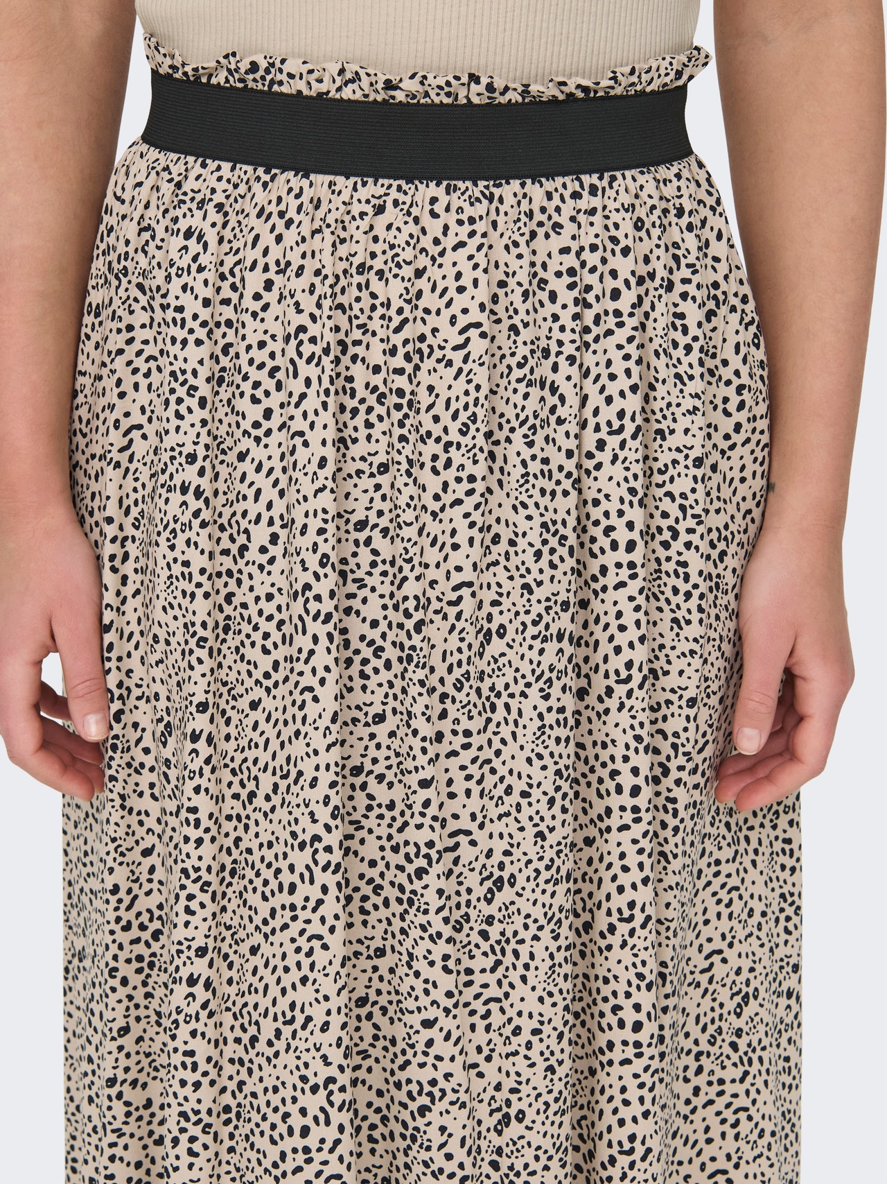 ONLY Patterned Maxi skirt -Silver Mink - 15251761