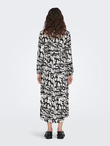 ONLY Normal geschnitten Hemdkragen Langes Kleid -Black - 15251803