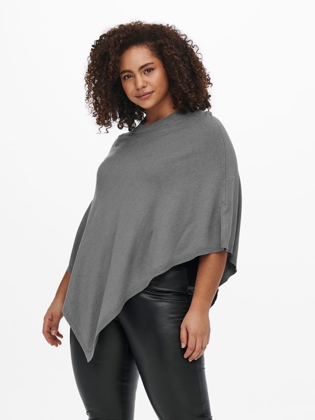 ONLY Curvy gestrickter Poncho - 15251861