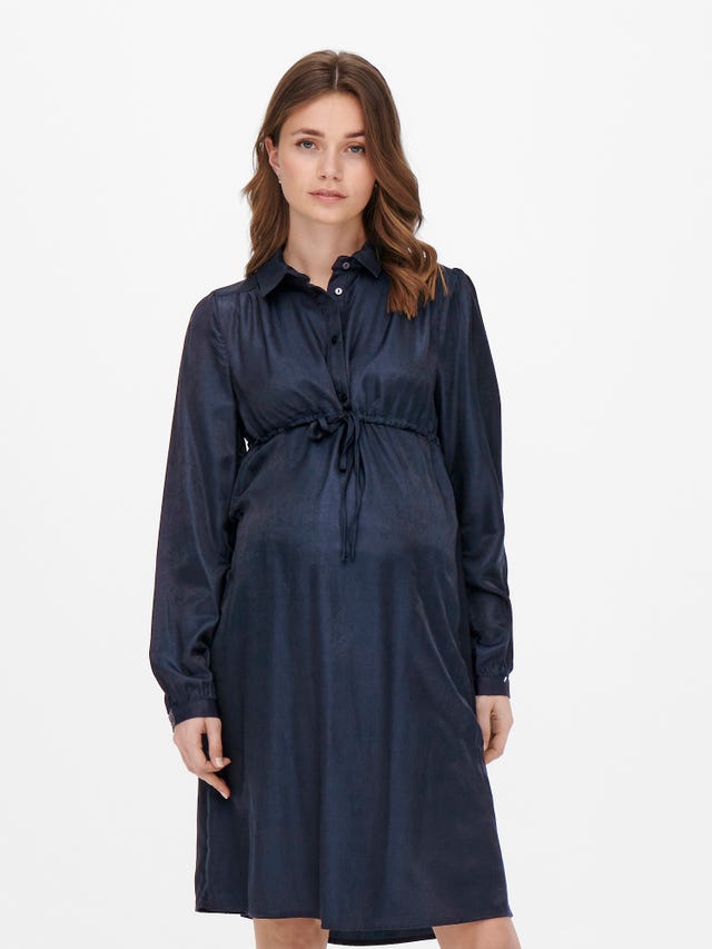 ONLY Mama långärmad Skjortklänning - 15251950