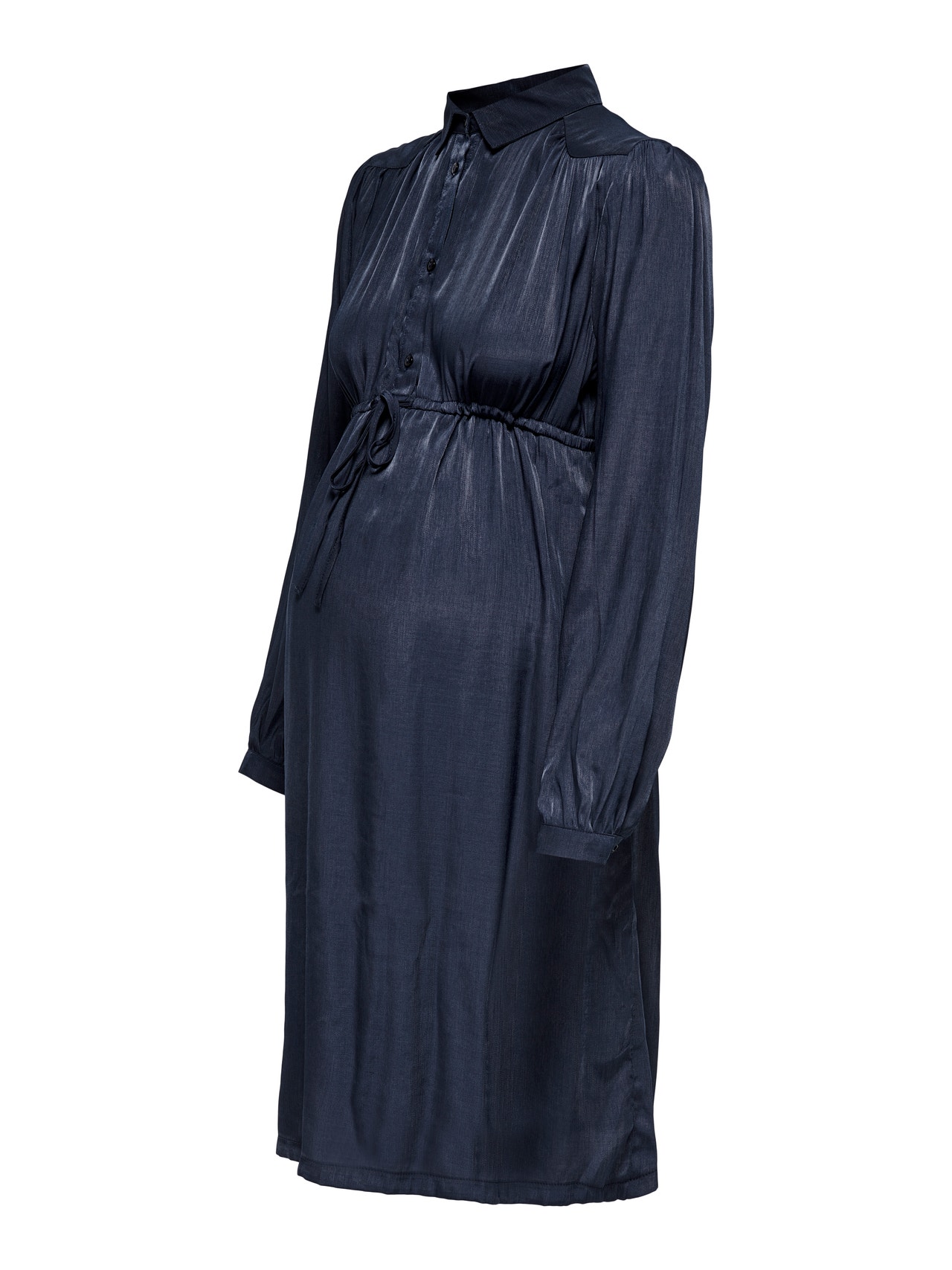 ONLY Regular Fit O-Neck Long dress -Evening Blue - 15251950