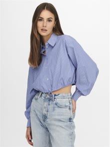 ONLY Cropped Fit Hemd -Wedgewood - 15252144