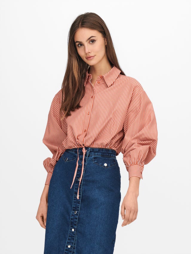 ONLY De corte cropped Camisa - 15252144