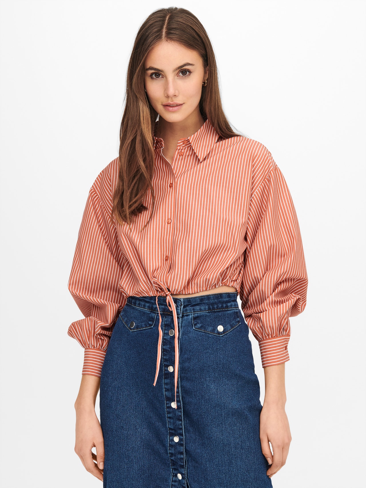 ONLY Cropped Fit Hemd -Spice Route - 15252144