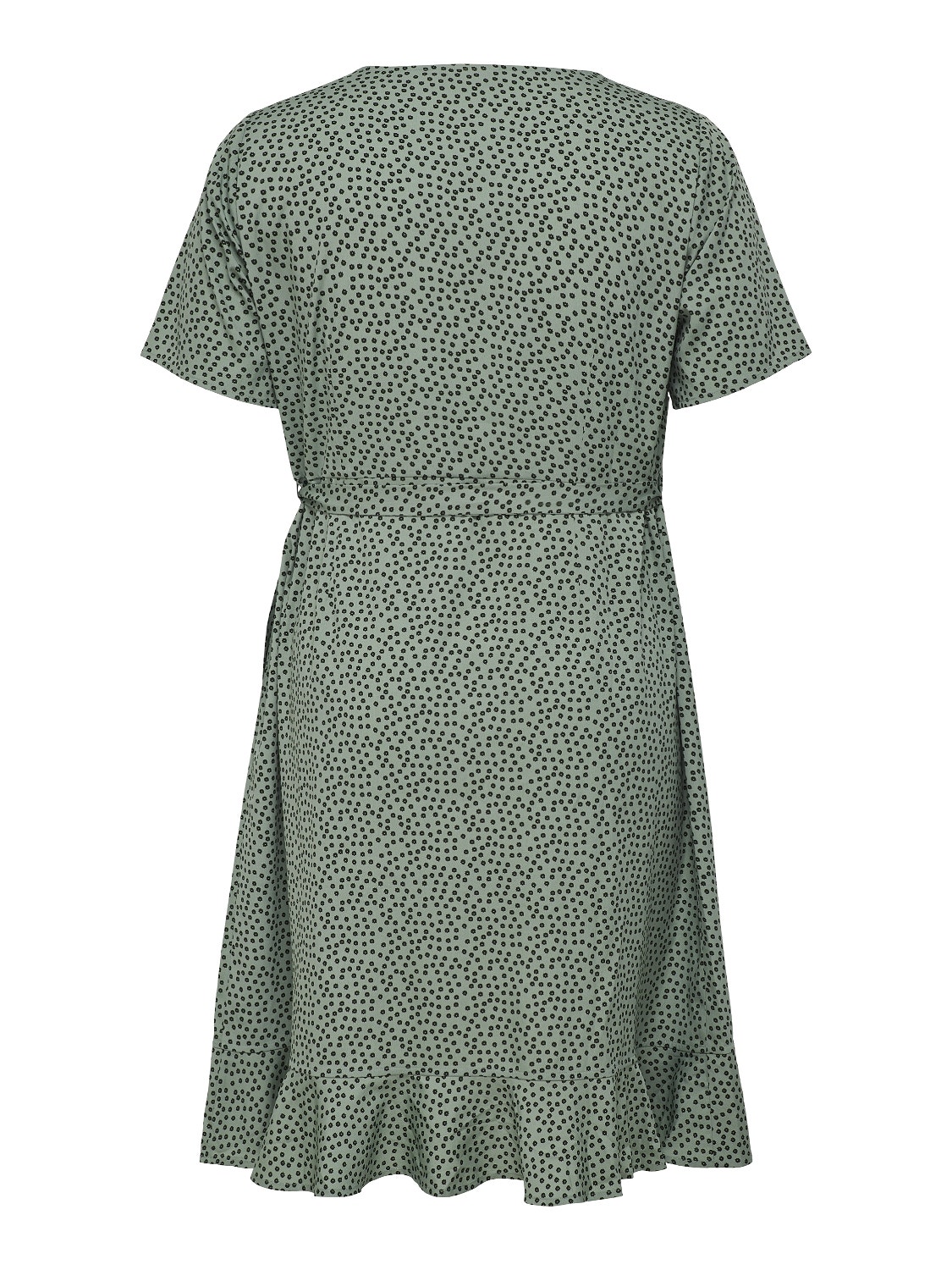 ONLY Regular Fit V-Neck Short dress -Chinois Green - 15252210