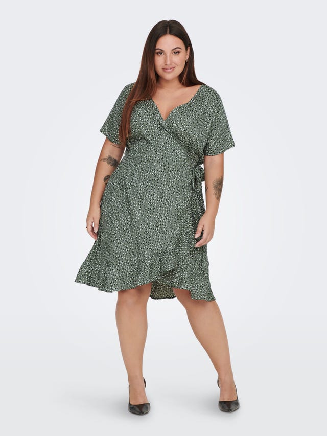 ONLY Curvy mini wrap Dress - 15252210