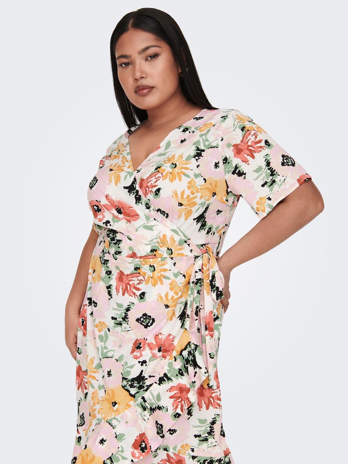 ONLY Curvy - Portefeuille Robe -Cloud Dancer - 15252210