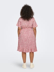 ONLY Regular Fit V-Neck Short dress -Rose Smoke - 15252210