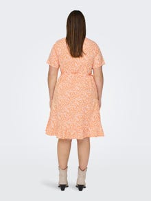 ONLY Curvy - Portefeuille Robe -Flame Orange - 15252210