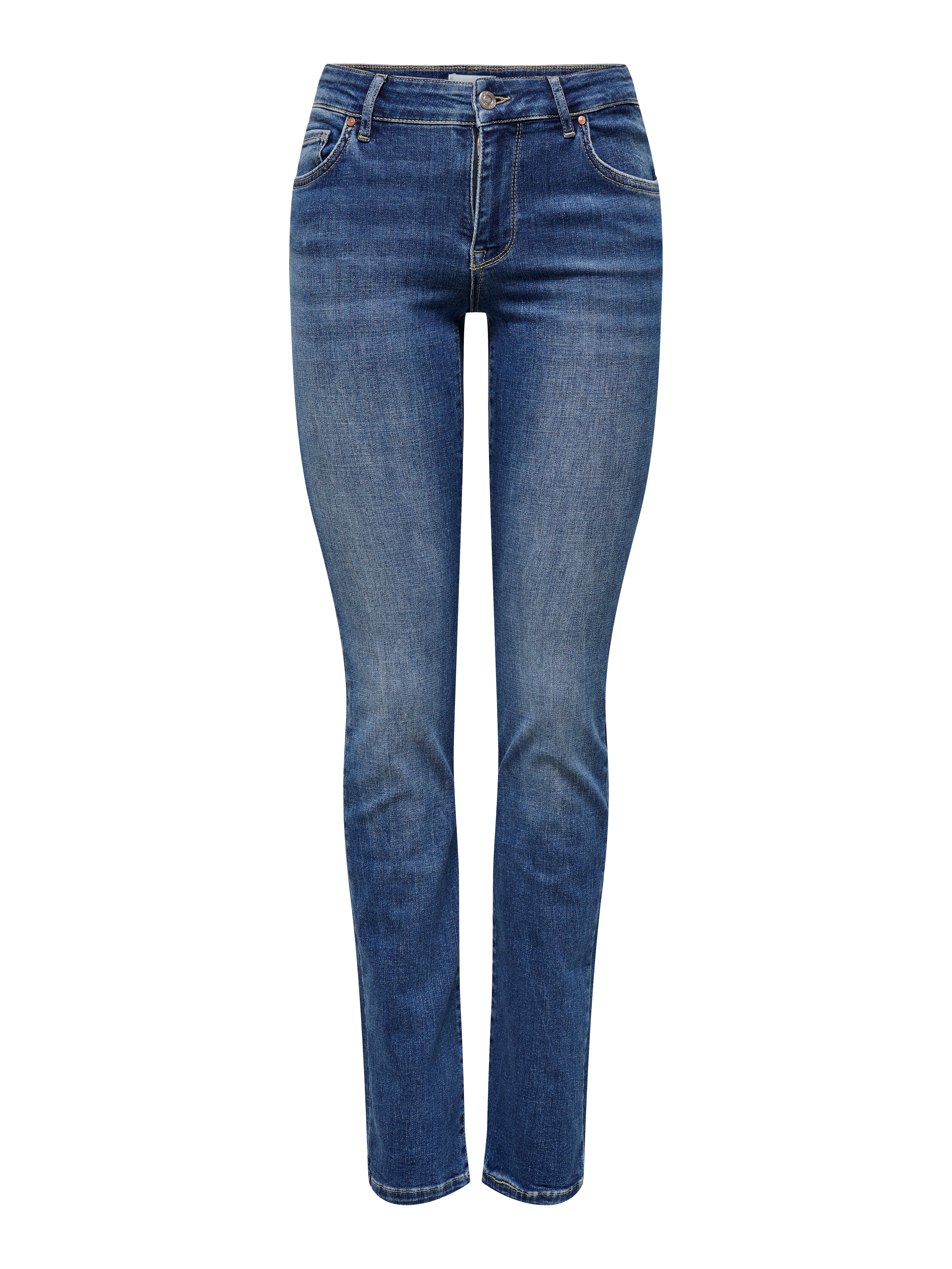 Thumbnail - Onlalicia Mittlere Taille Gerade Geschnitten Jeans