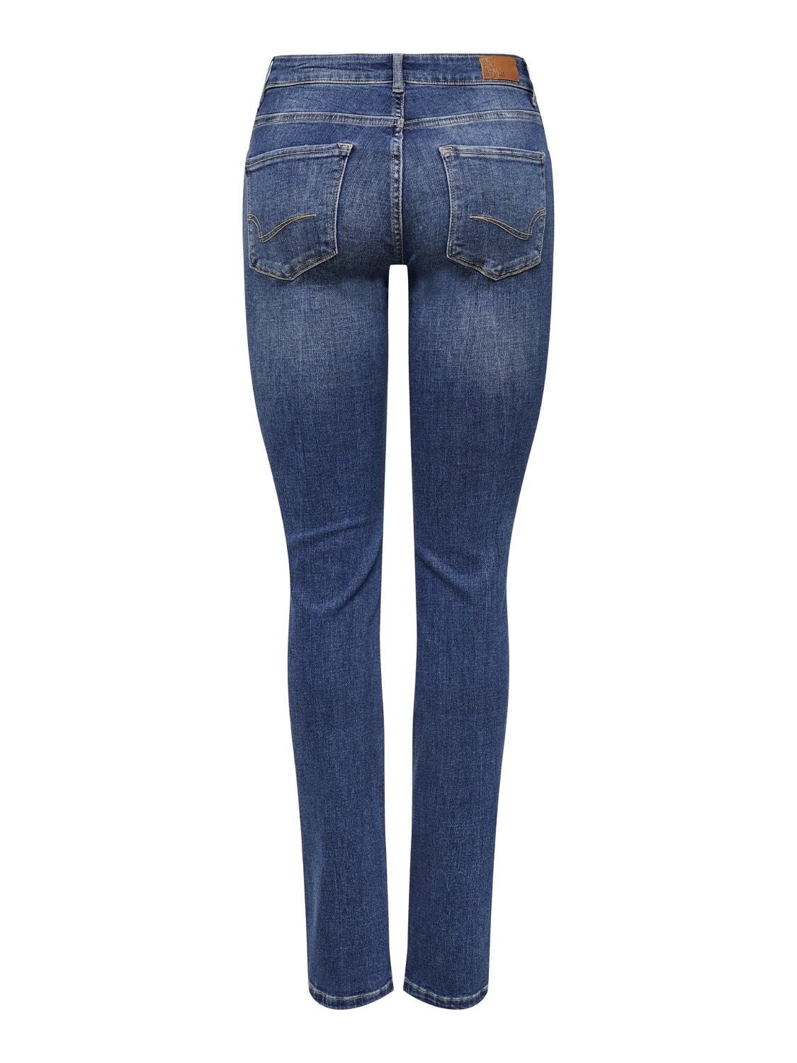 ONLY Straight Fit Mid waist Jeans -Medium Blue Denim - 15252212