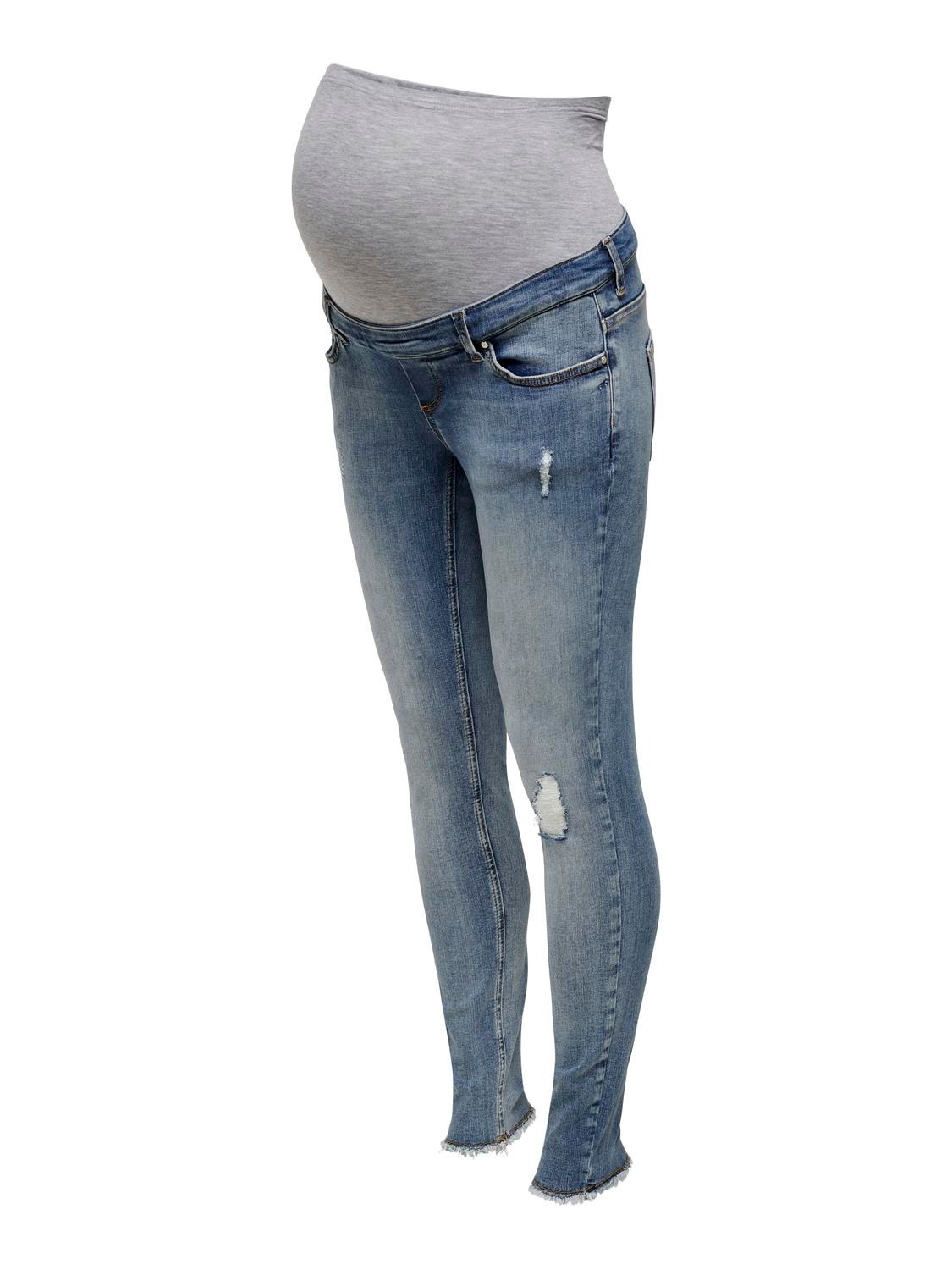 Immuniseren Verbazingwekkend salami Skinny fit Mid waist Onafgewerkte zoom Jeans | Medium Blue | ONLY®