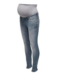 ONLY Skinny Fit Mid waist Raw hems Jeans -Special Blue Grey Denim - 15252232