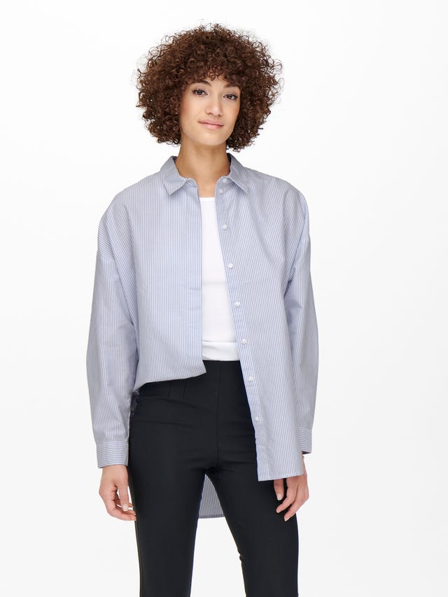 ONLY Loose Fit Buttoned cuffs Dropped shoulders Shirt - 15252235