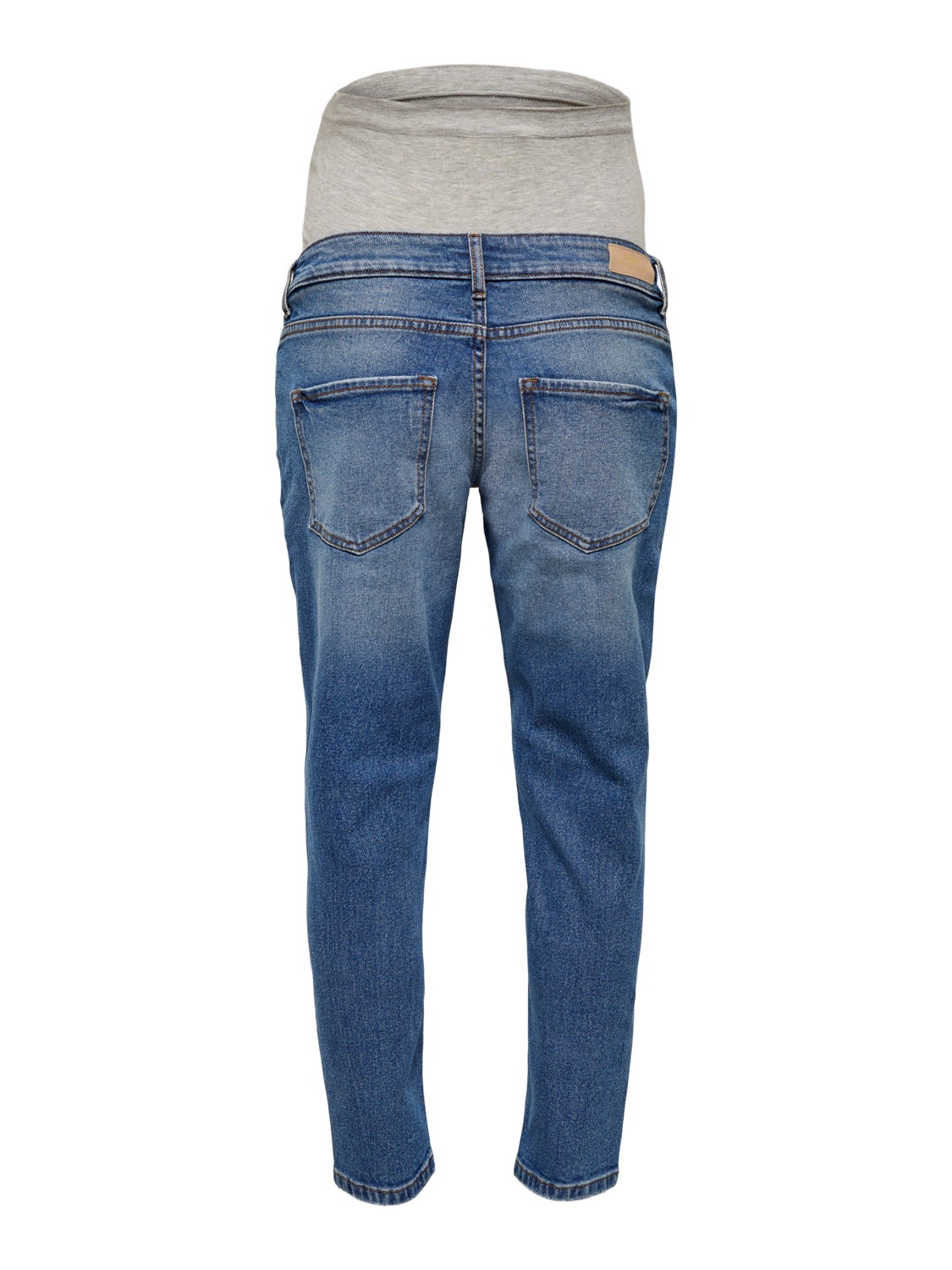 ONLY Straight Fit Destroyed hems Jeans -Medium Blue Denim - 15252397