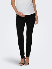 ONLY Skinny fit Mid waist Jeans -Black Denim - 15252403