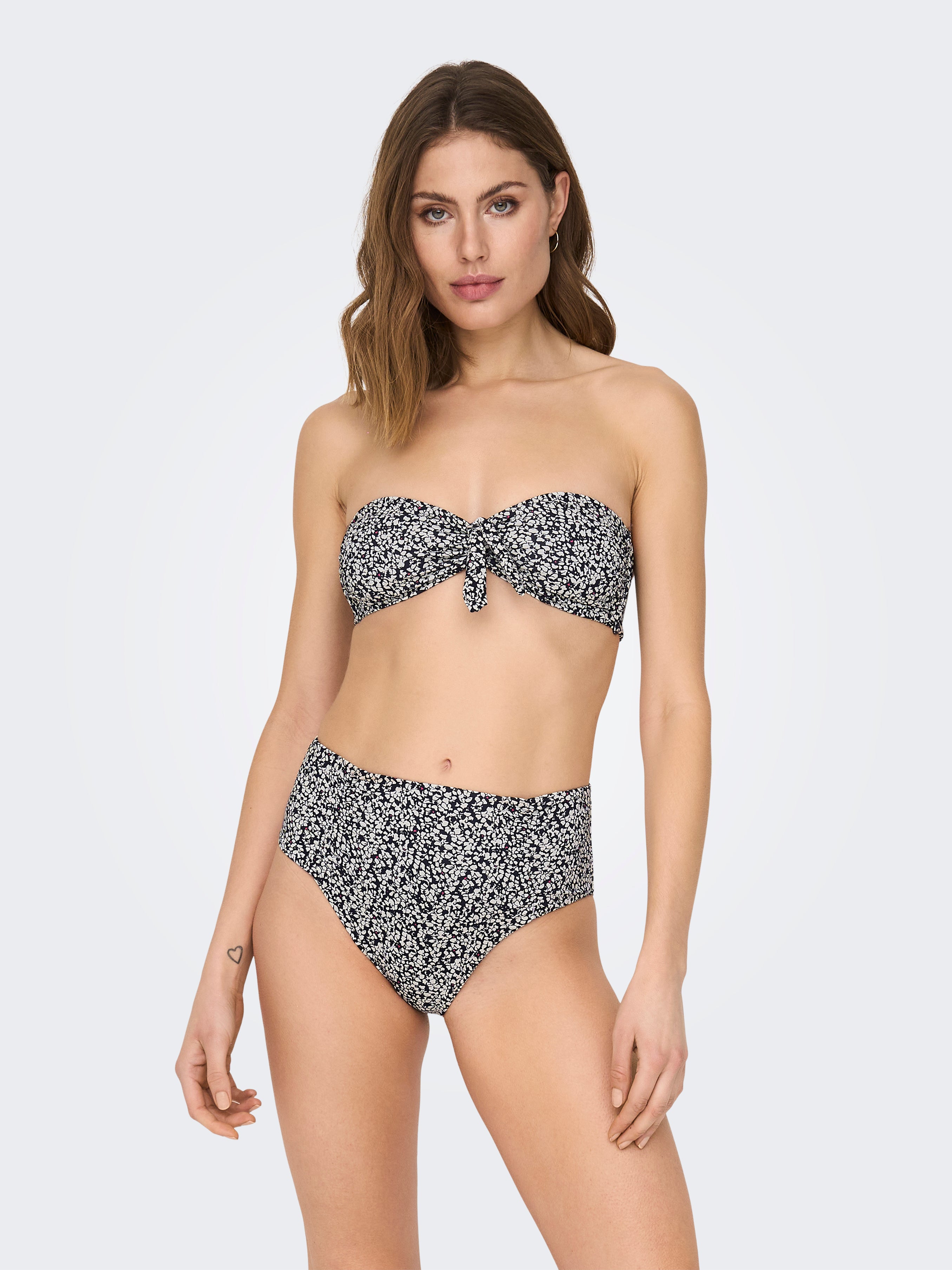 Bandeau bikini top discount zwart