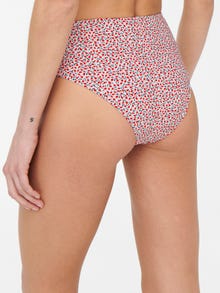 ONLY Patterned highwaist Bikini pants -Mars Red - 15252496