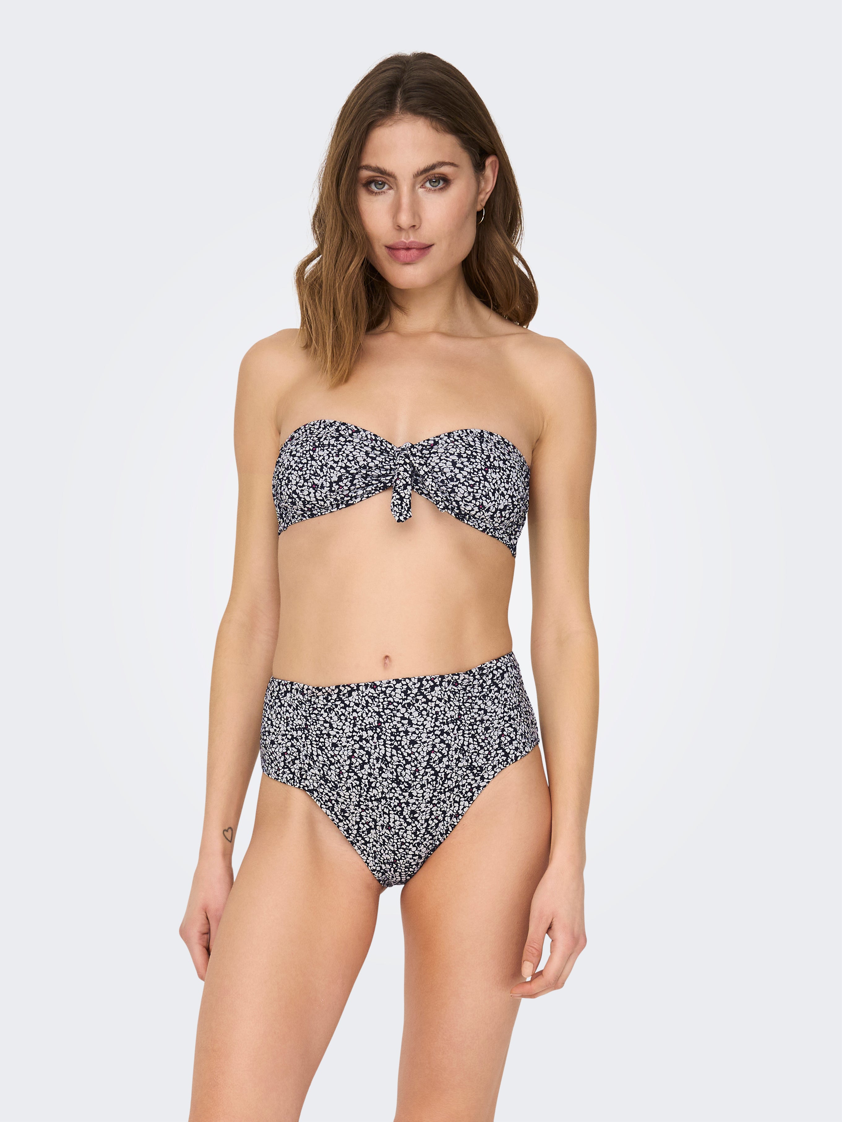 Bas de bikini discount taille haute noir