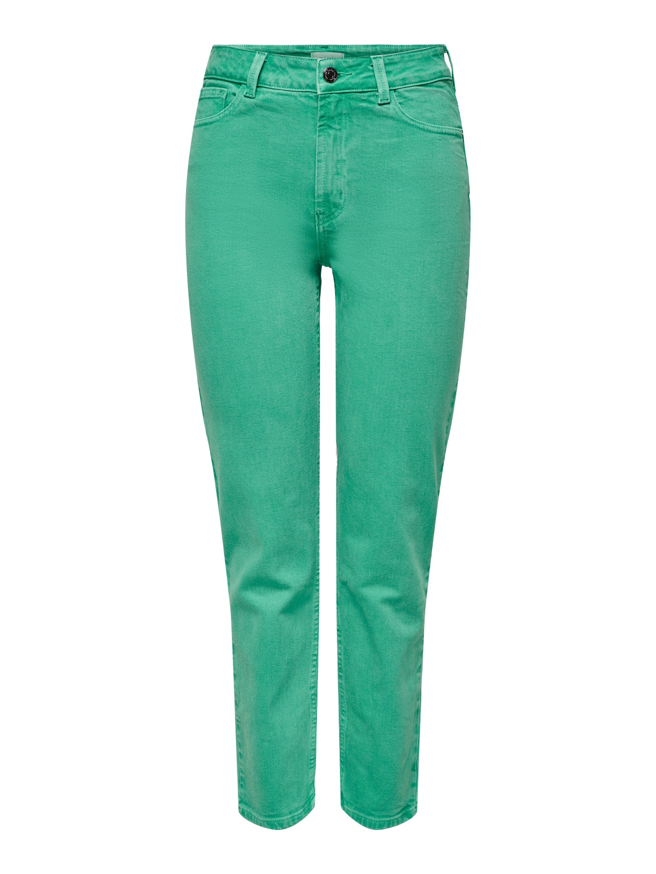 ONLY Straight Fit High waist Trousers -Marine Green - 15252531