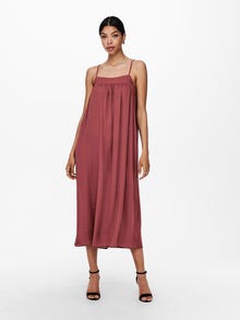 ONLY Regular Fit U-Neck Long dress -Apple Butter - 15252553