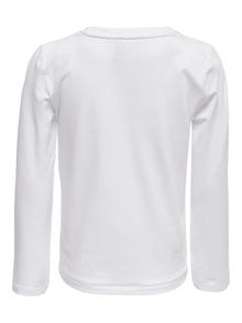 ONLY Slim Fit O-Neck Top -Bright White - 15252650