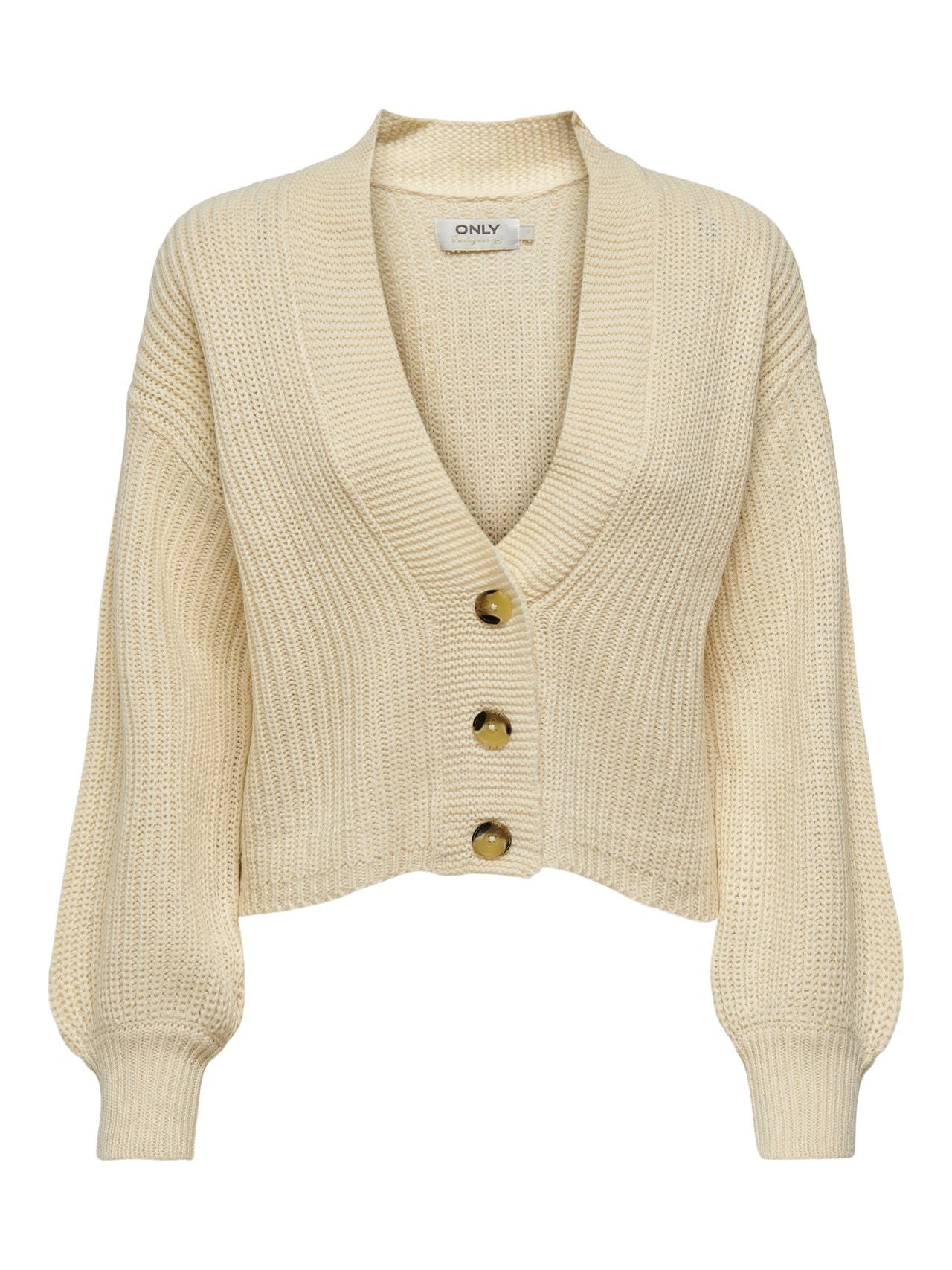 ONLY Cardigans en maille Col rond -Oatmeal - 15252685