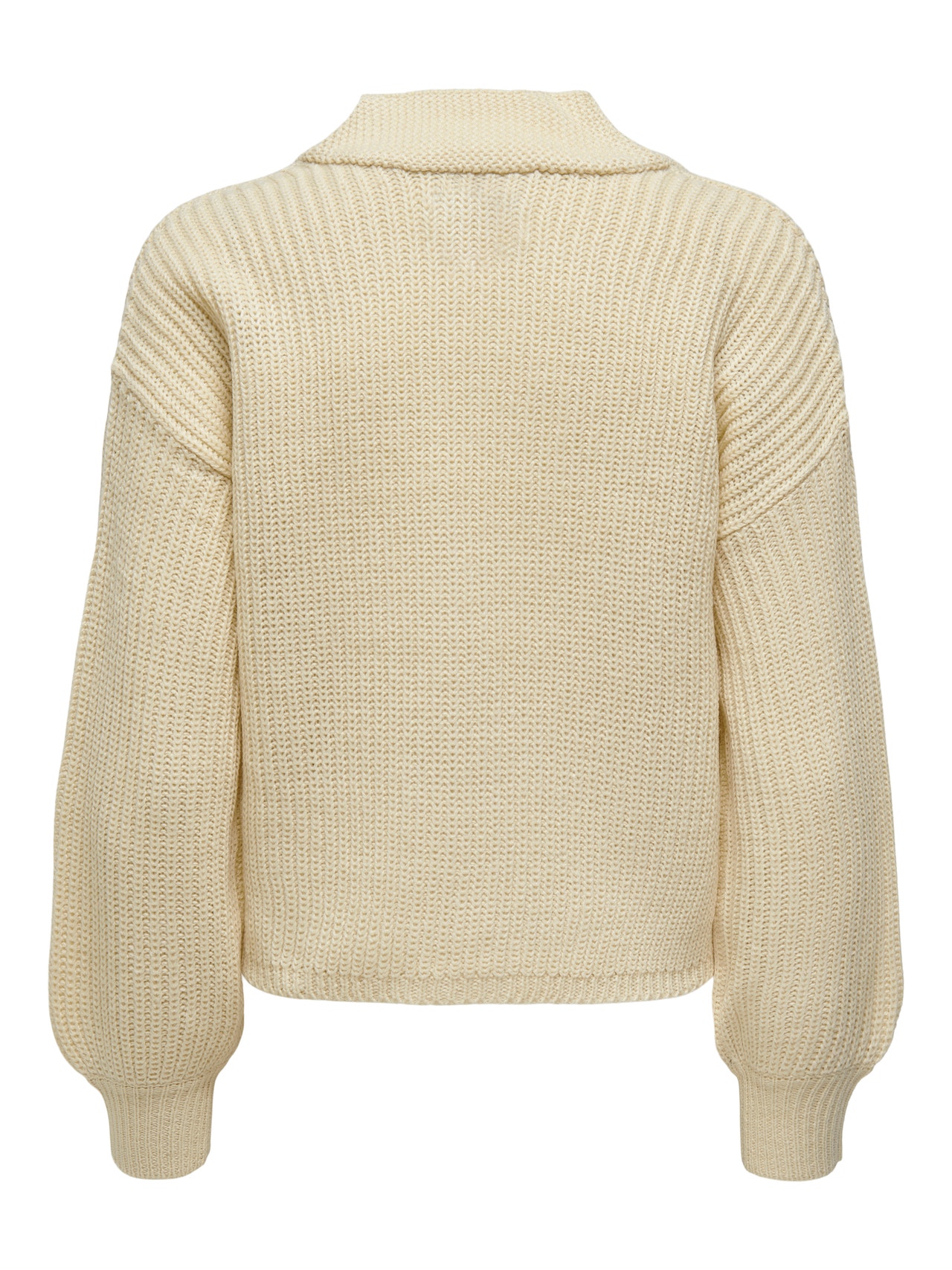 ONLY Couleur unie Cardigan en maille -Oatmeal - 15252685