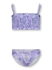ONLY Tie dye smock Bikini -Purple Rose - 15252734