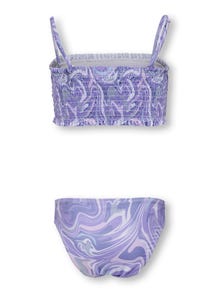 ONLY Fruncido desteñido Bikini -Purple Rose - 15252734