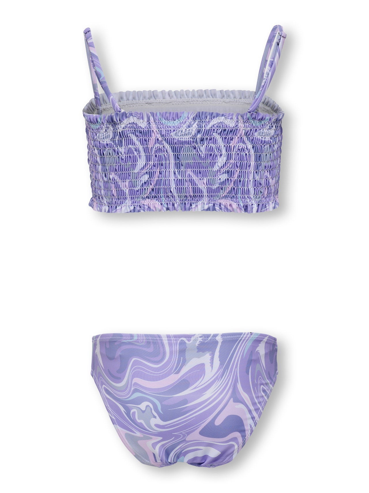 ONLY Smocké effet tie-dye Bikini -Purple Rose - 15252734
