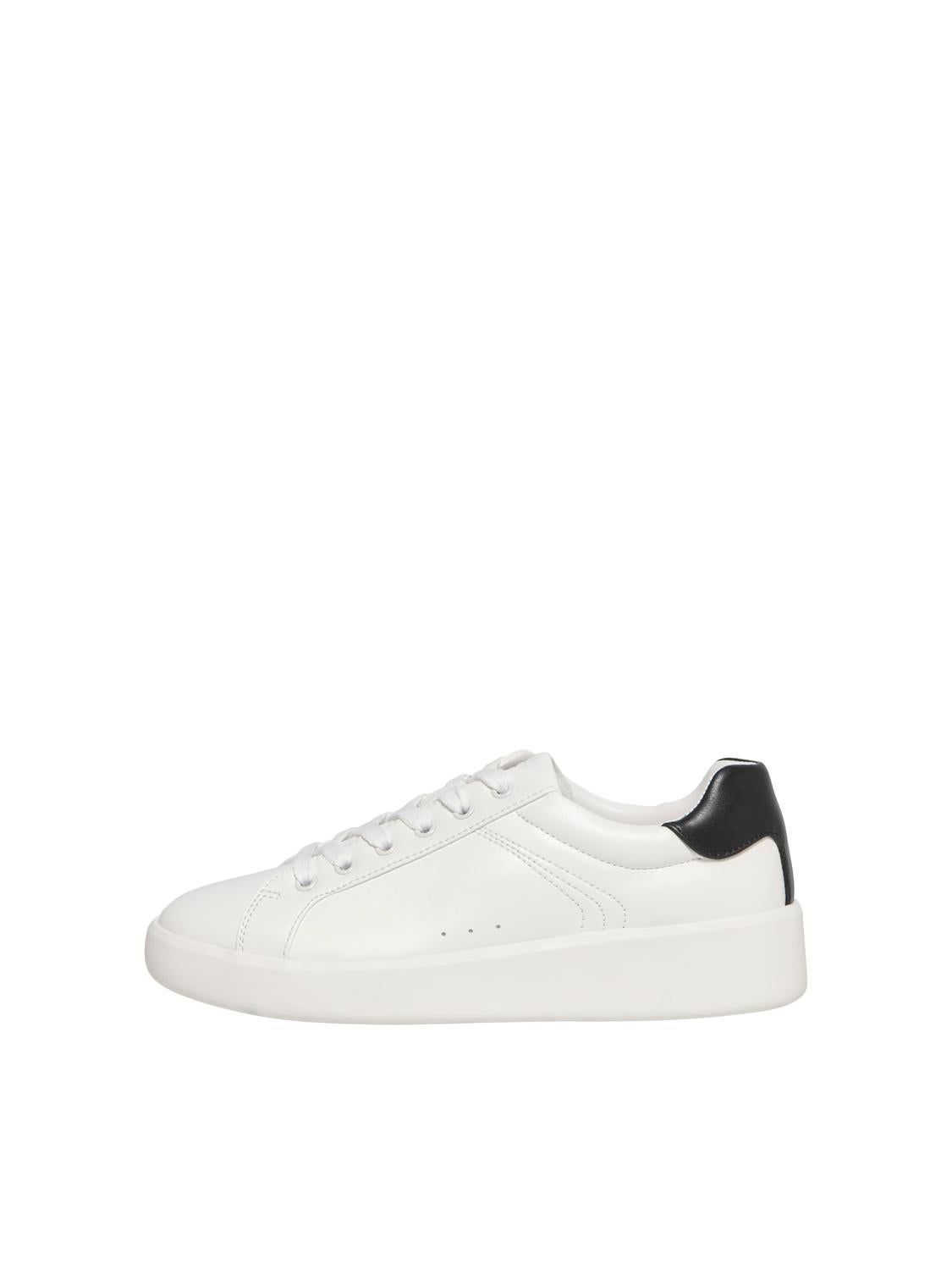 Faux leather sales white shoes