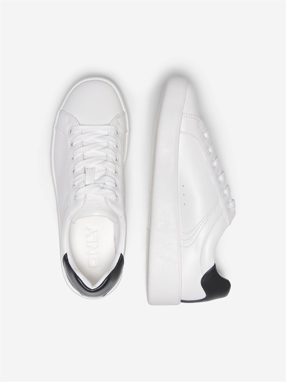 Faux leather 2024 white shoes